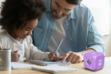 Load image into Gallery viewer, Time Cube DF-44 Timer, Time Management, Productivity, Time Blocking, Focus Timer, Education Timer, Homework Timer, Silent Alert, Timecube, Purple