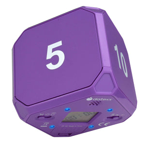 Time Cube DF-44 Timer, Time Management, Productivity, Time Blocking, Workout Timer, Exercise Timer, Fitness Timer, Silent Alert, Timecube, Purple