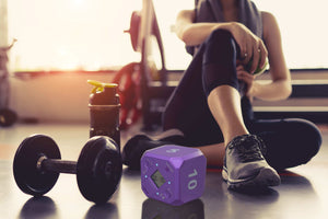 Time Cube DF-44 Timer, Time Management, Productivity, Time Blocking, Workout Timer, Exercise Timer, Fitness Timer, Silent Alert, Timecube, Purple
