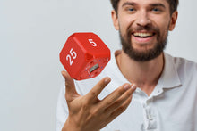 Load image into Gallery viewer, Time Cube DF-48 Pomodoro Timer, Time Management, Productivity, Time Blocking, Workout Timer, Exercise Timer, Fitness Timer, Silent Alert, Timecube, Red