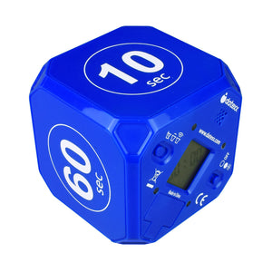 Time Cube DF-41 HIIT Timer, Tabata Training, Workout Timer, Exercise Timer, Fitness Timer, Silent Alert, Timecube, Sweat proof, Blue