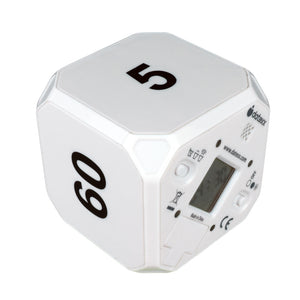 Time Cube DF-43 Timer, Time Management, Productivity, Time Blocking, Silent Alert, Timecube, White