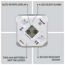 Load image into Gallery viewer, Time Cube DF-43 Timer, Time Management, Productivity, Time Blocking, Silent Alert, Timecube, White