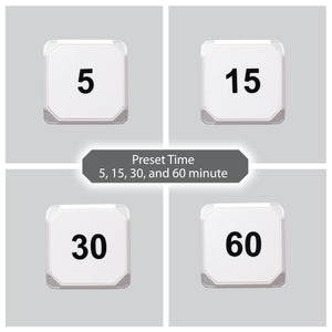 Time Cube DF-43 Timer, Time Management, Productivity, Time Blocking, Silent Alert, Timecube, White