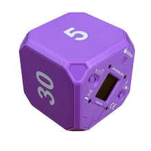 Load image into Gallery viewer, Time Cube DF-44 Timer, Time Management, Productivity, Time Blocking, Workout Timer, Exercise Timer, Fitness Timer, Silent Alert, Timecube, Purple