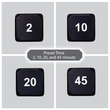 Load image into Gallery viewer, Time Cube DF-49 Business Timer, Time Management, Productivity, Time Blocking, Workout Timer, Exercise Timer, Fitness Timer, Silent Alert, two minutes rule, Timecube, Black