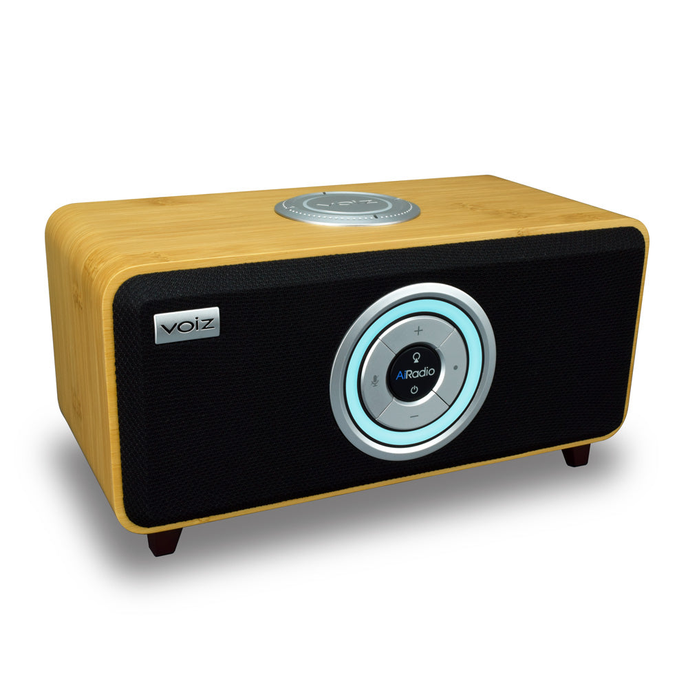 AiRadio Hand-Crafted Bamboo Smart Speaker
